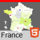Interactive Map of France - HTML5 - HTML5 / Media