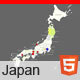 Interactive Map of Japan - HTML5 - HTML5 / Charts and Graphs