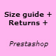 Size returns policy guide - PrestaShop Module - Plugins / Prestashop