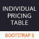 Individual Pricing Table (Bootstrap 3) - CSS / Pricing Tables
