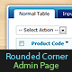Fluid Layout Admin Page with Rounded Corner - CSS / Layouts