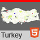 Interactive Map of Turkey - HTML5 / Charts and Graphs