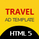 Travel - Google Html Animated Banner 02 - HTML5 / Ad Templates