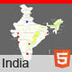 Interactive Map of India - HTML5 / Charts and Graphs