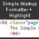 Simple Markup Formatter + Highlight - JavaScript / Miscellaneous