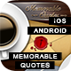 Memorable Quotes App With CMS - iOS & Android - Mobile / iOS