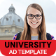 Education & Institute | University Enroll Banner (EI005) - HTML5 / Ad Templates
