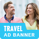 Udaan | Travel HTML 5 Animated Google Banner - HTML5 / Ad Templates