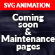 Animated Coming Soon & Maintenance Pages - JavaScript / Animated SVGs