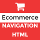 SHOP MENU -Creative e-commerce Bootstrap mega menu - HTML - CSS / Navigation and Menus