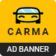 Carma | Car Rental HTML 5 Animated Google Banner - HTML5 / Ad Templates