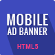 GWD | Responsive Mobile Ad Banner 01 - HTML5 / Ad Templates