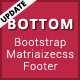 Bottom - Bootstrap 3 and Materializecss Footer - CSS / Layouts