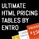 Ultimate HTML Pricing Tables by Entro - CSS / Pricing Tables