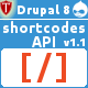 Shortcodes API for Drupal 8 - Plugins / Drupal