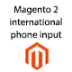 Magento 2 international phone input - Plugins / Magento Extensions