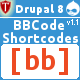 BBCode Shortcodes for Drupal 8 - Plugins / Drupal