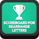 Scoreboard for Rearrange Letters - HTML5 / Miscellaneous