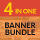 Banner Bundle - 4 in 1 HTML5 Ad Templates - HTML5 / Ad Templates