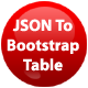 JSON To Bootstrap Table - jQuery Plugin - JavaScript / Forms