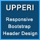 Upperi - Responsive Bootstrap Header Design - CSS / Layouts
