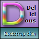 Delicious - the glassy gradient Bootstrap skin - Skins / Bootstrap