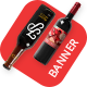 Wine - HTML Animated Banner - HTML5 / Ad Templates