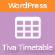 Tiva Timetable For Wordpress - WordPress / Calendars