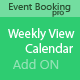 Event Booking Pro: Weekly View Calendar - WordPress / Calendars