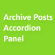 Archive posts accordion panel pro - WordPress / Interface Elements