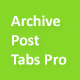 Archive Post Tabs Pro - WordPress / Interface Elements
