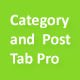Category and Post Tab Pro - WordPress / Interface Elements