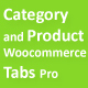 Category and Product Woocommerce Tabs Pro - WordPress / Interface Elements
