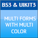 Responsive HTML5 Forms with BS3 and UIKIT3 - CSS / Forms