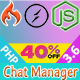 Chat Manager - Codeigniter ( Socket.io) Node.js - PHP Scripts / Social Networking