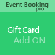 Event Booking Pro : Gift Card Addon - WordPress / eCommerce