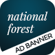 National Forest | Travel HTML 5 Google Banner - HTML5 / Ad Templates