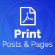WordPress Print Posts & Pages (PDF) - WordPress / Miscellaneous