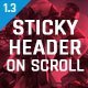 Sticky Header on Scroll for WordPress - WordPress / Interface Elements