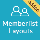 Memberlist layouts for UserPro - WordPress / Add-ons
