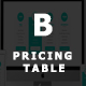 Bootstrap Responsive Pricing Table - CSS / Pricing Tables