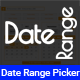 DateRange - Multipurpose Responsive Date Range Picker - JavaScript / Calendars