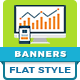 Flat Style Animated Banner Ad Templates - HTML5 GWD - HTML5 / Ad Templates