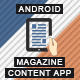 Magazine Content App With CMS - Android [ Push Notifications | Offline Storage ] - Mobile / Native Web