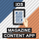 Magazine Content App With CMS - iOS [ Push Notifications | Offline Storage ] - Mobile / Native Web