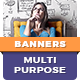 Multipurpose HTML5 Banner Templates | Animated Ads Google - HTML5 / Ad Templates