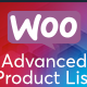 WooCommerce Product List Advanced - WordPress / eCommerce / WooCommerce