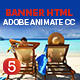 Explore Dream Travel Banner Ad HTML5 (Animate CC) - HTML5 / Ad Templates
