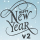 Merry Christmas & Happy New Year Card v2 - HTML5 / Canvas
