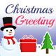 Christmas Greeting Card - 3 Color Variations - HTML5 / Canvas